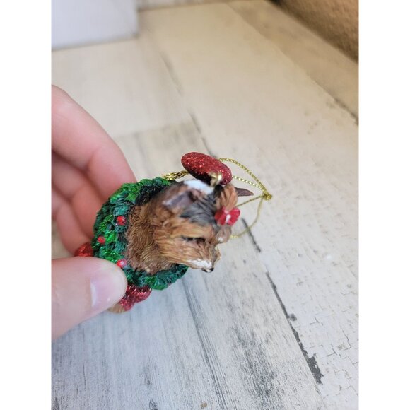 Yorkshire dog puppy ornament Xmas tree - Picture 5 of 10